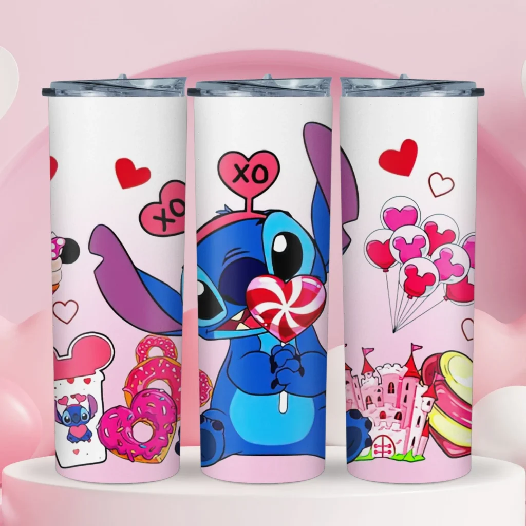 Valentine's Stitch Tumbler Valentine's Stitch Tumbler | Stitch valentine giftsn | Stitch Tumbler | Stitch valentines Day | Valentine Tumbler