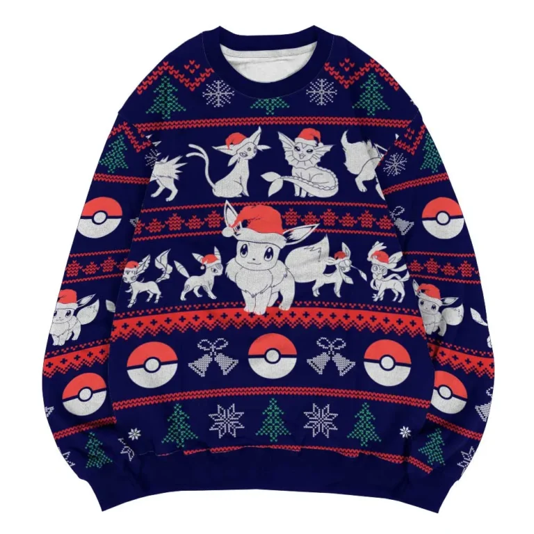 eevee christmas sweater | eevee ugly sweater | eevee ugly Christmas sweater