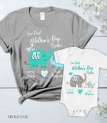 first mother's day matching outfits | our first mothers day matching shirts | first mothers day outfit | first mothers day matching shirts | first mothers day onesies