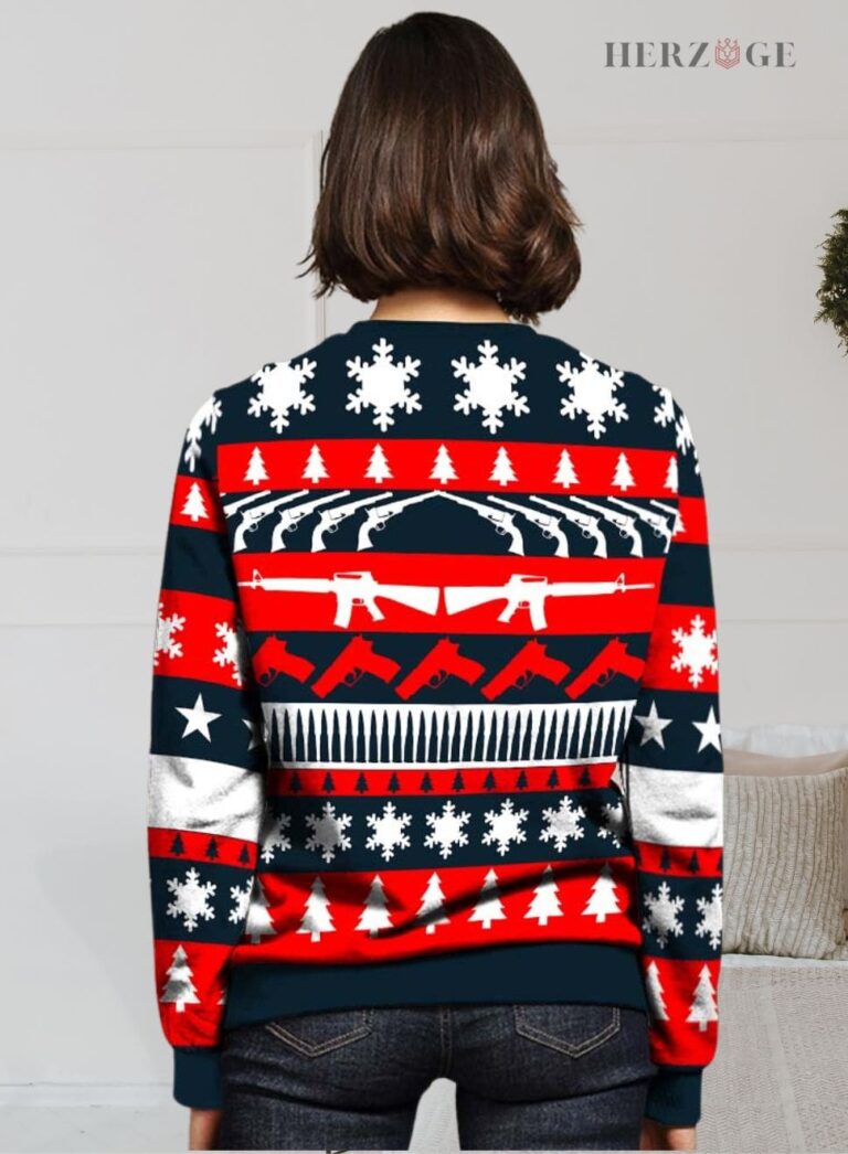 gun christmas sweater | gun ugly christmas sweater | gun ugly sweater | ugly gun Christmas sweater