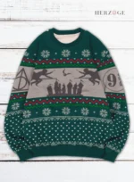 Slytherin christmas sweater | Slytherin ugly sweater | Slytherin ugly christmas sweater | Slytherin quidditch sweater