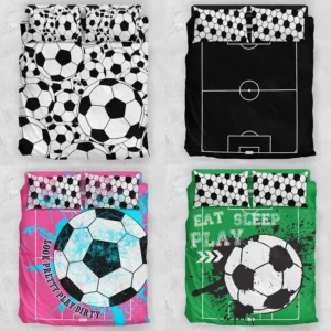 Soccer Bedding Sheets Set