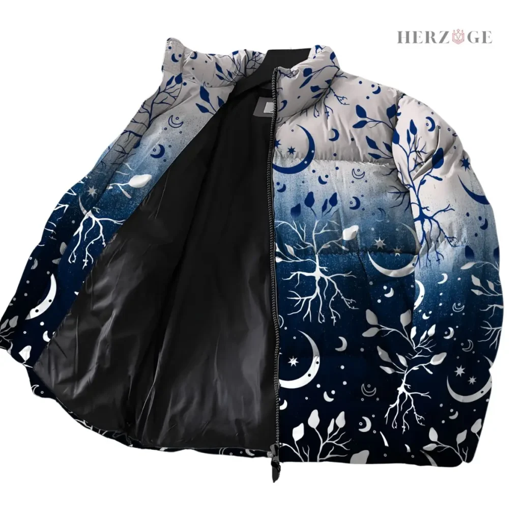 boho winter jacket | boho womens jackets | bohemian winter coat | boho puffer jacket | boho style winter coats | boho sweater coat | boho winter coat | Celestial moon | boho moon