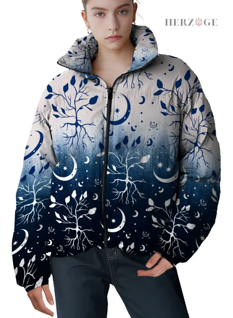 boho winter jacket | boho womens jackets | bohemian winter coat | boho puffer jacket | boho style winter coats | boho sweater coat | boho winter coat | Celestial moon | boho moon