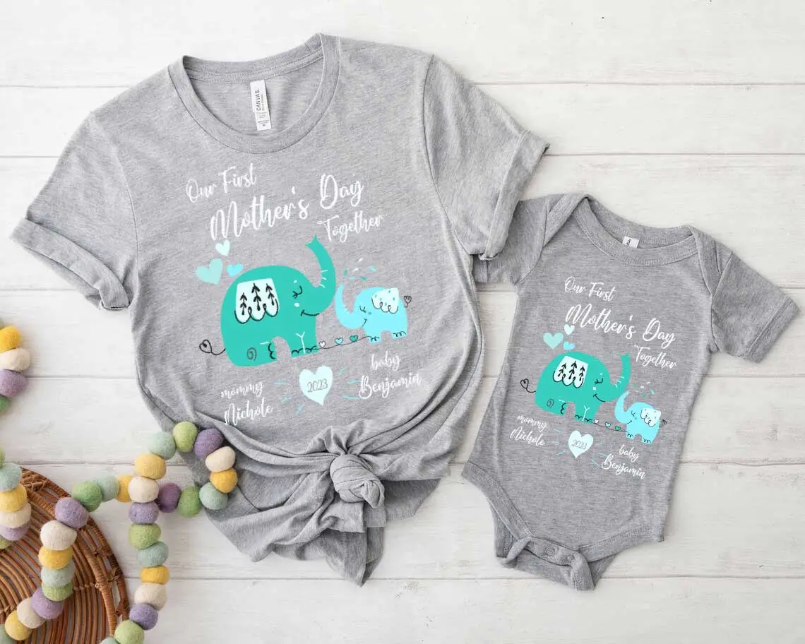 first mother's day matching outfits | our first mothers day matching shirts | first mothers day outfit | first mothers day matching shirts | first mothers day onesies