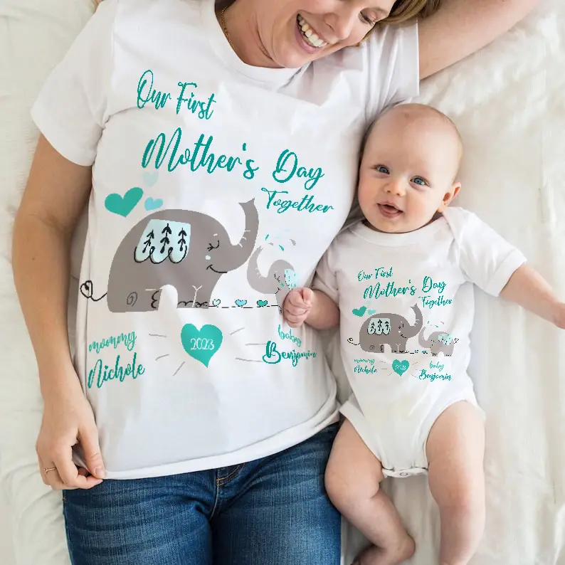first mother's day matching outfits | our first mothers day matching shirts | first mothers day outfit | first mothers day matching shirts | first mothers day onesies