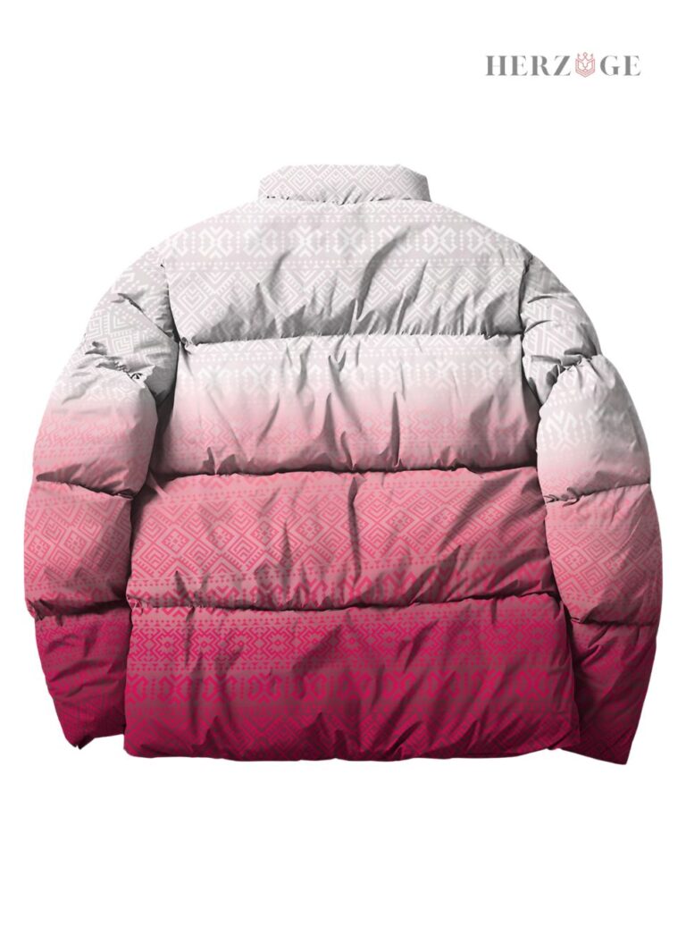Aztec Puffer Jacket | Pink Aztec Jacket | pink aztec coat | aztec jacket pink | aztec jacket pink | pink and white aztec coat | pink and grey aztec jacket | aztec print ski jacket