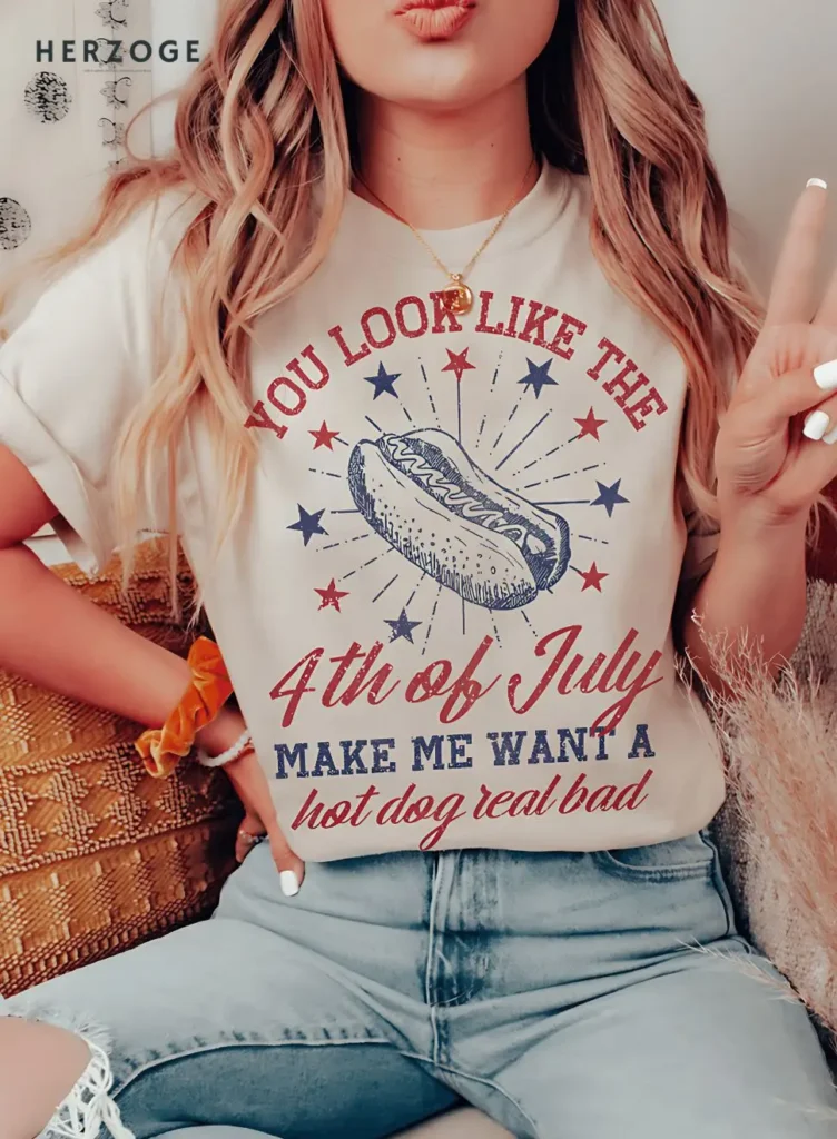 make me want a hotdog real bad | 4th of july shirt | 4th of july shirts funny | hilarious 4th of july shirts | 4th of july t shirt | 4th of july shirt women | you make me want a hot dog real bad