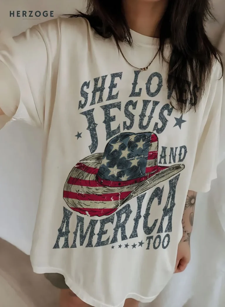she loves jesus and america too shirt | loves jesus and america too shirt | jesus American flag shirt