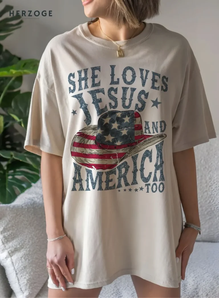 she loves jesus and america too shirt | loves jesus and america too shirt | jesus American flag shirt