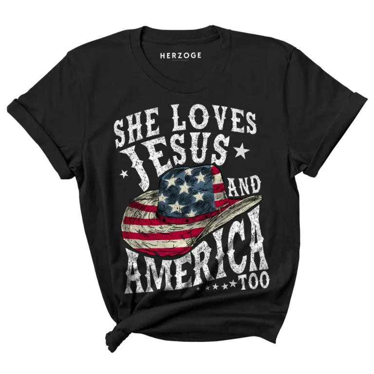 she loves jesus and america too shirt | loves jesus and america too shirt | jesus American flag shirt