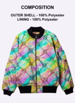 pastel bomber jacket | personalized bomber jacket | pastel jacket | personalized jacket with name | unicorn bomber jacket | pastel tie dye jacket