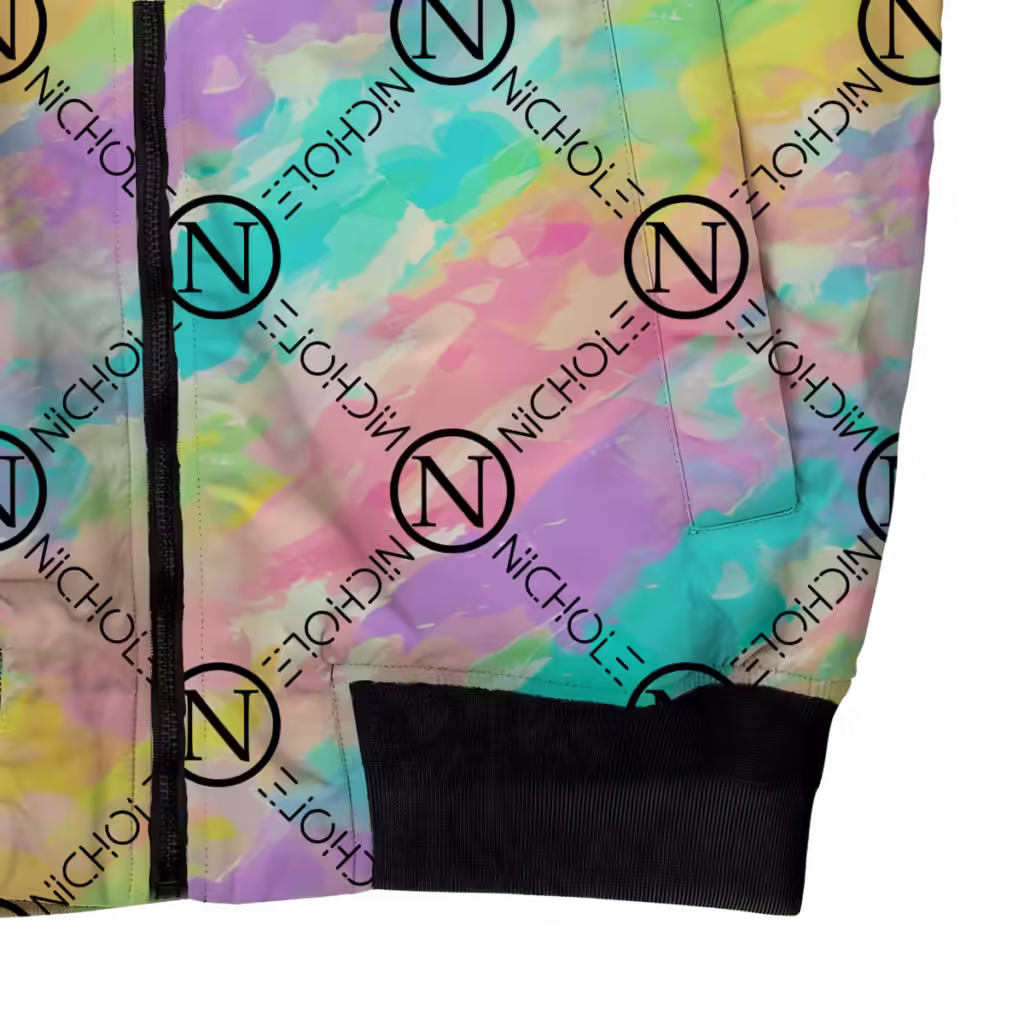 pastel bomber jacket | personalized bomber jacket | pastel jacket | personalized jacket with name | unicorn bomber jacket | pastel tie dye jacket