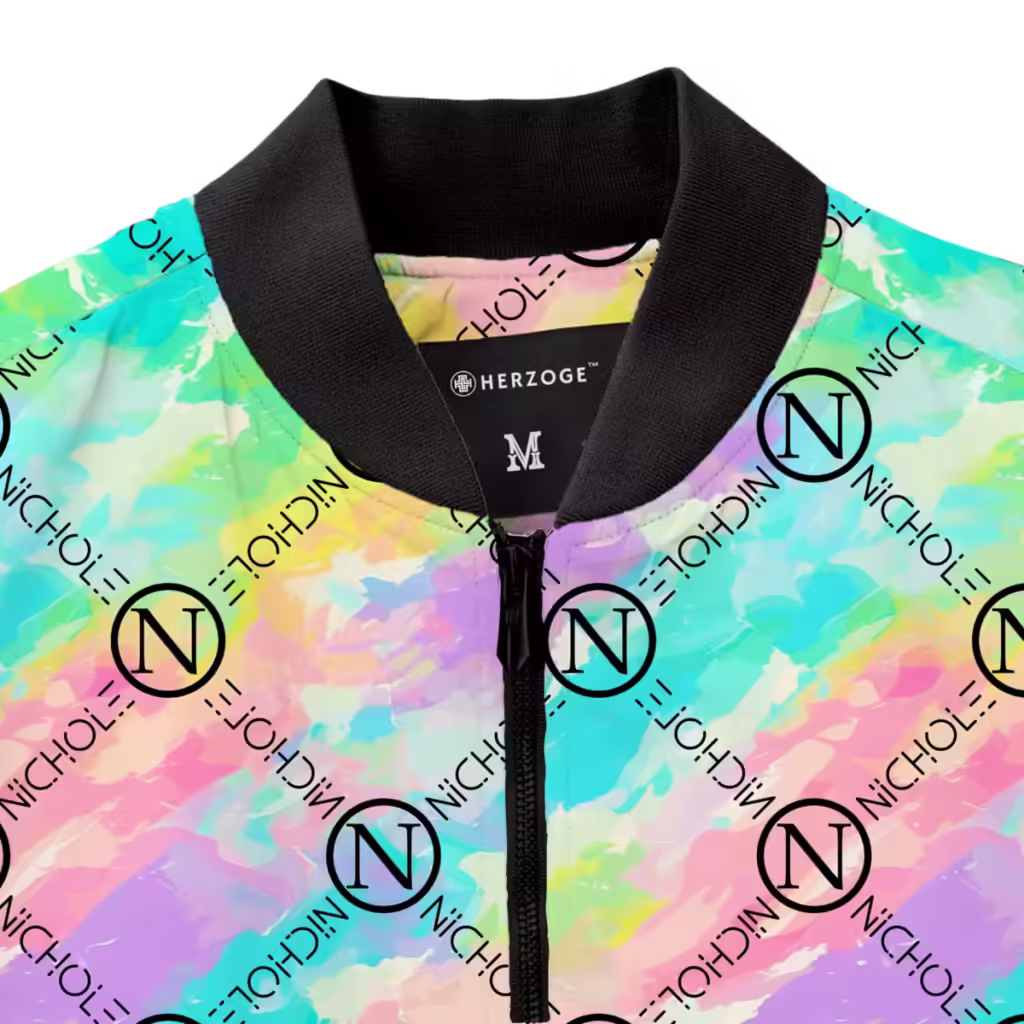 pastel bomber jacket | personalized bomber jacket | pastel jacket | personalized jacket with name | unicorn bomber jacket | pastel tie dye jacket