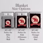 Infographic displaying three sizes=