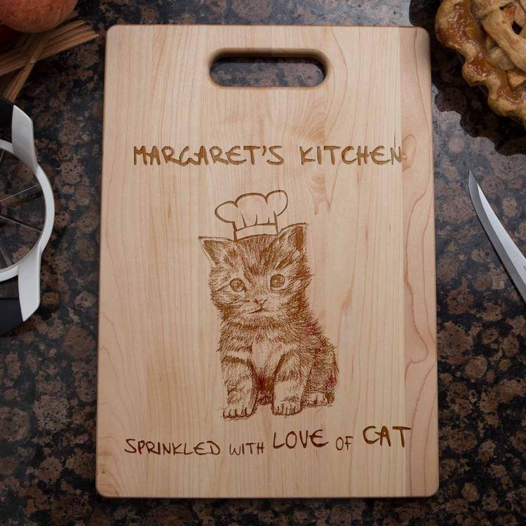 cat cutting board | cat mom | cat mom gifts | mothers day cat gifts | cat mom cutting board
