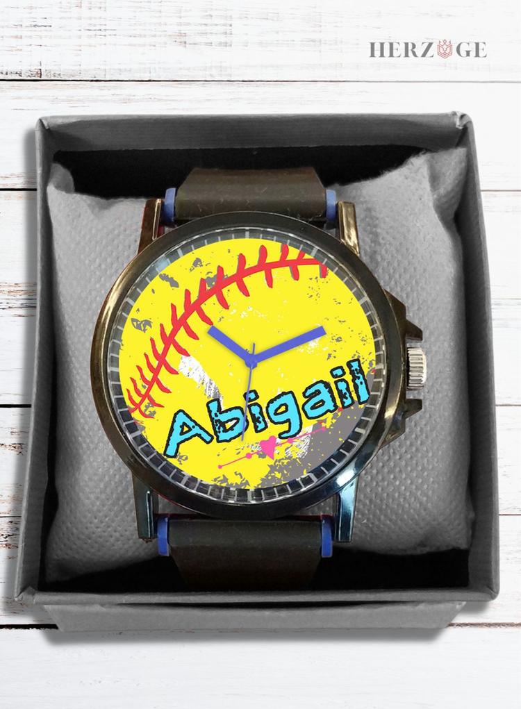 softball watch | softball watches | Personalized softball watch | customized softball watch