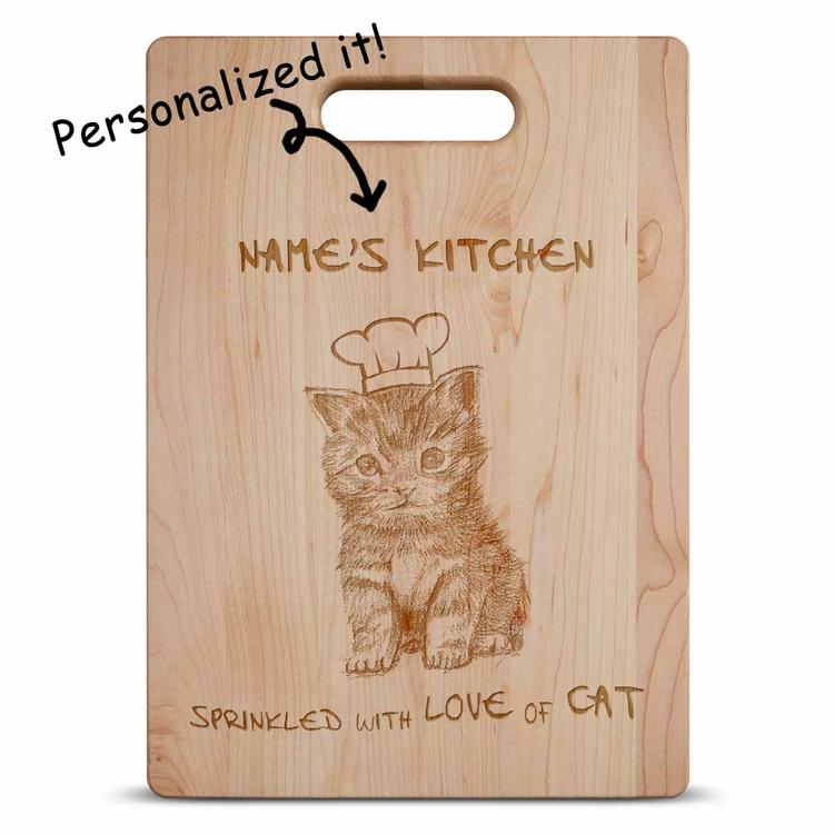 cat cutting board | cat mom | cat mom gifts | mothers day cat gifts | cat mom cutting board