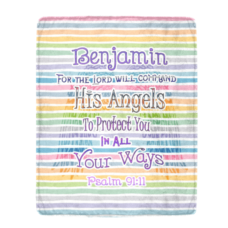 Personalized Scripture Baby Blanket 30"x40"