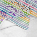 Personalized Scripture Baby Blanket 30"x40"