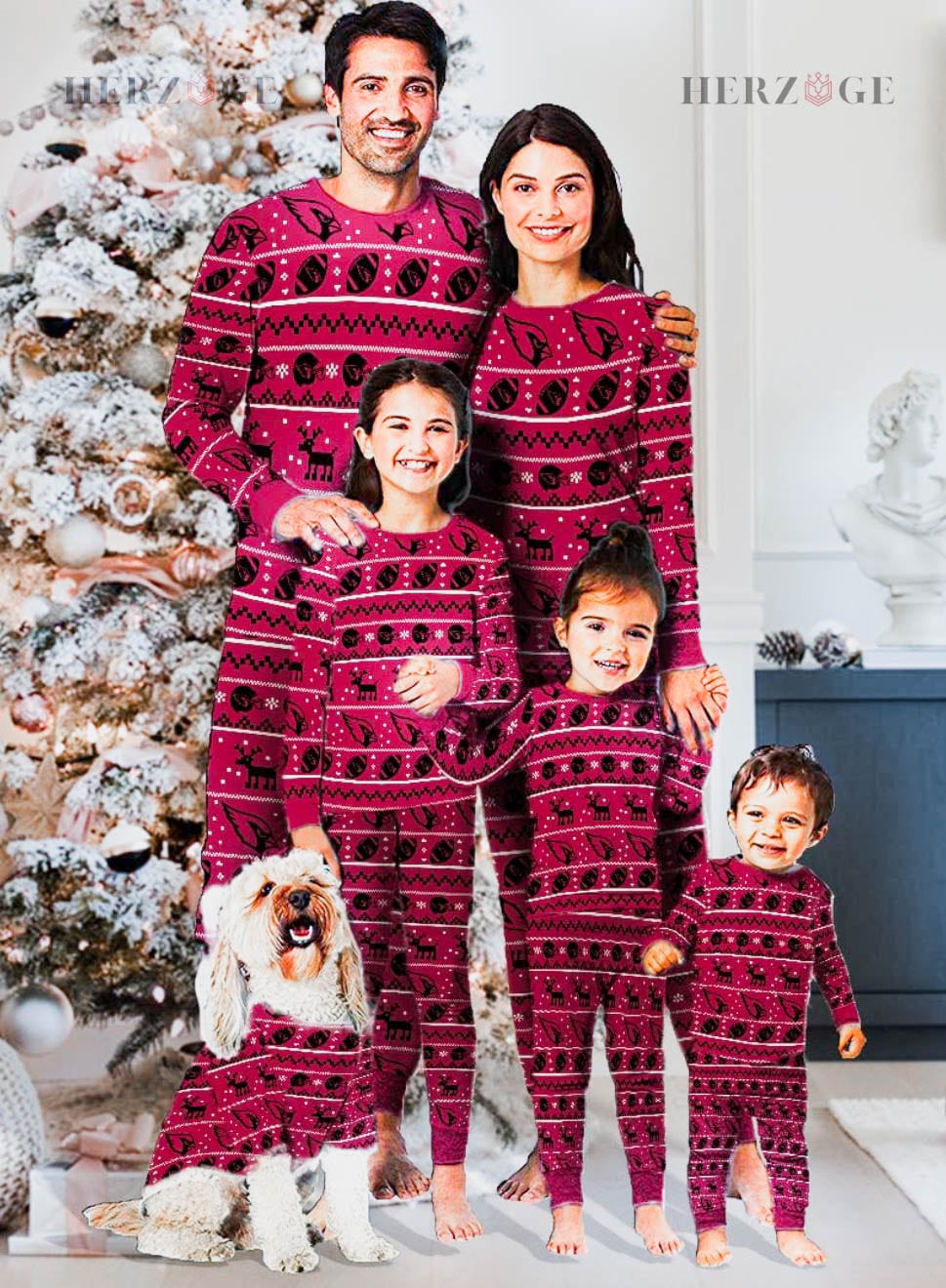 Cardinal Christmas Pajamas for Family