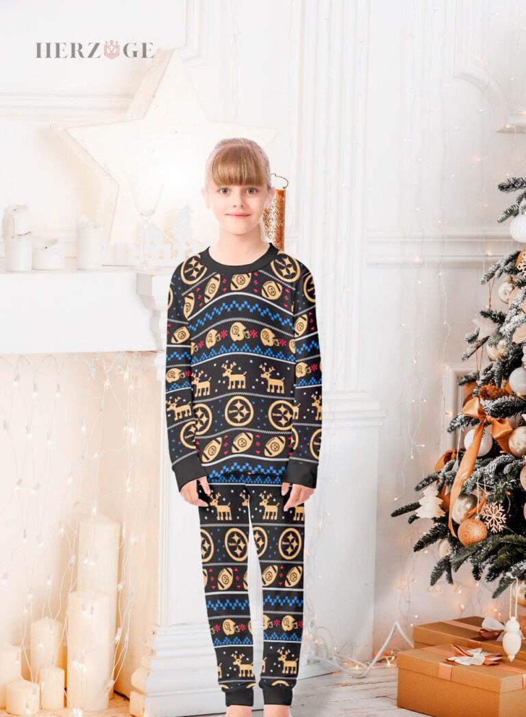 Steelers Christmas Pajamas for Family