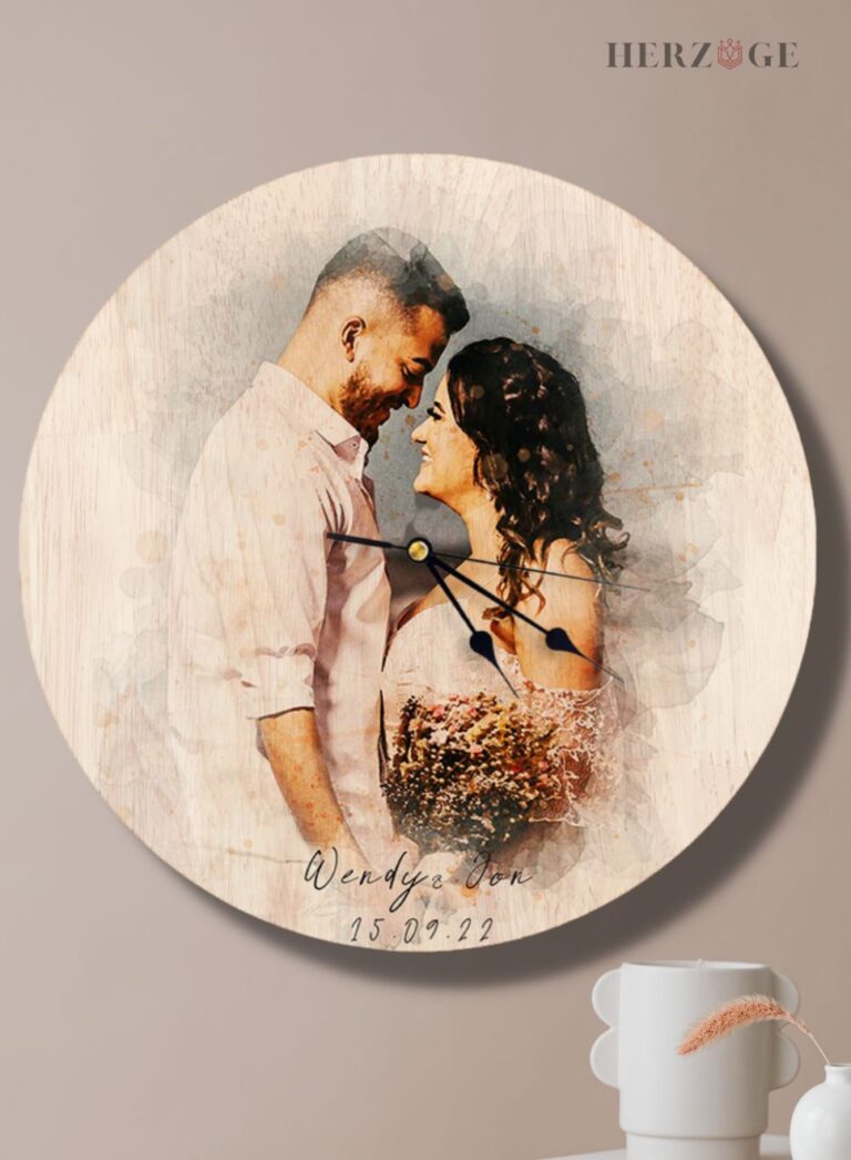 Personalized Wedding Clock Gift | TimelessLove®