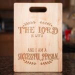 The Lord is with Me Personalized Cutting Board