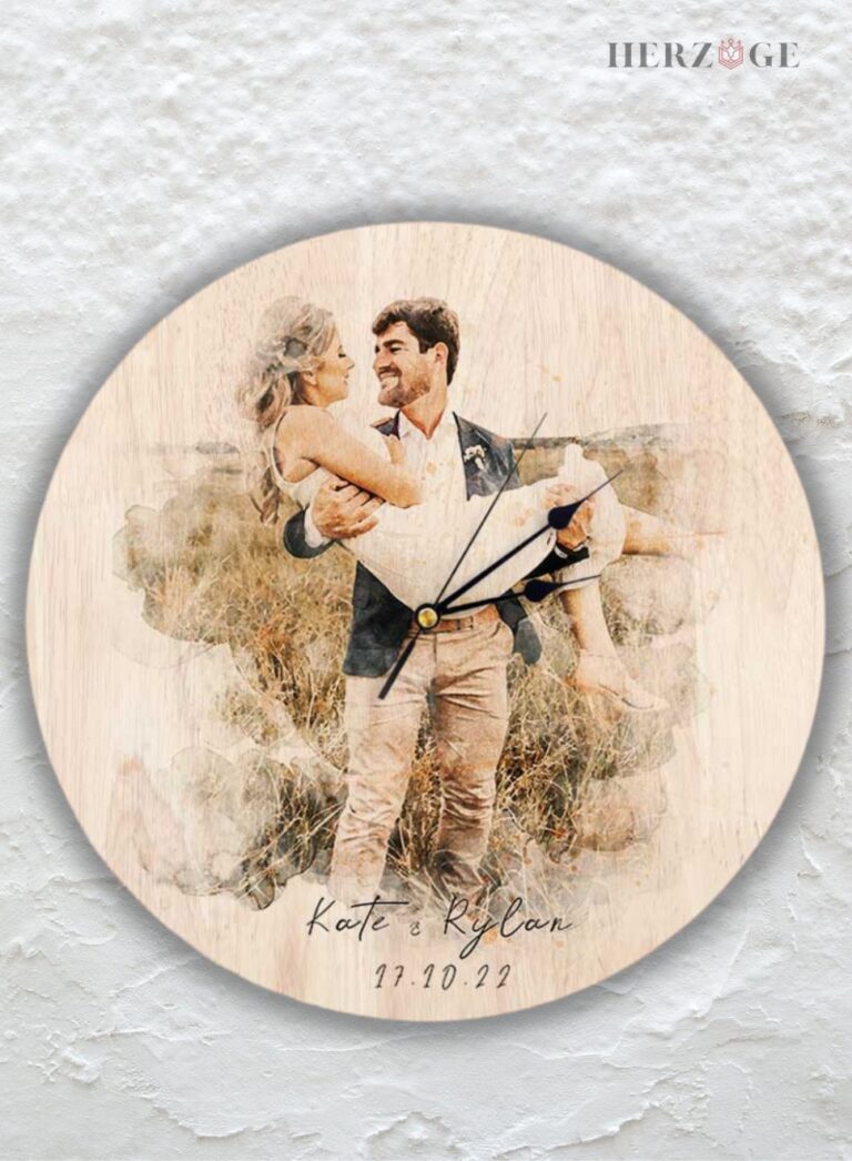 Personalized Wedding Clock Gift | TimelessLove®