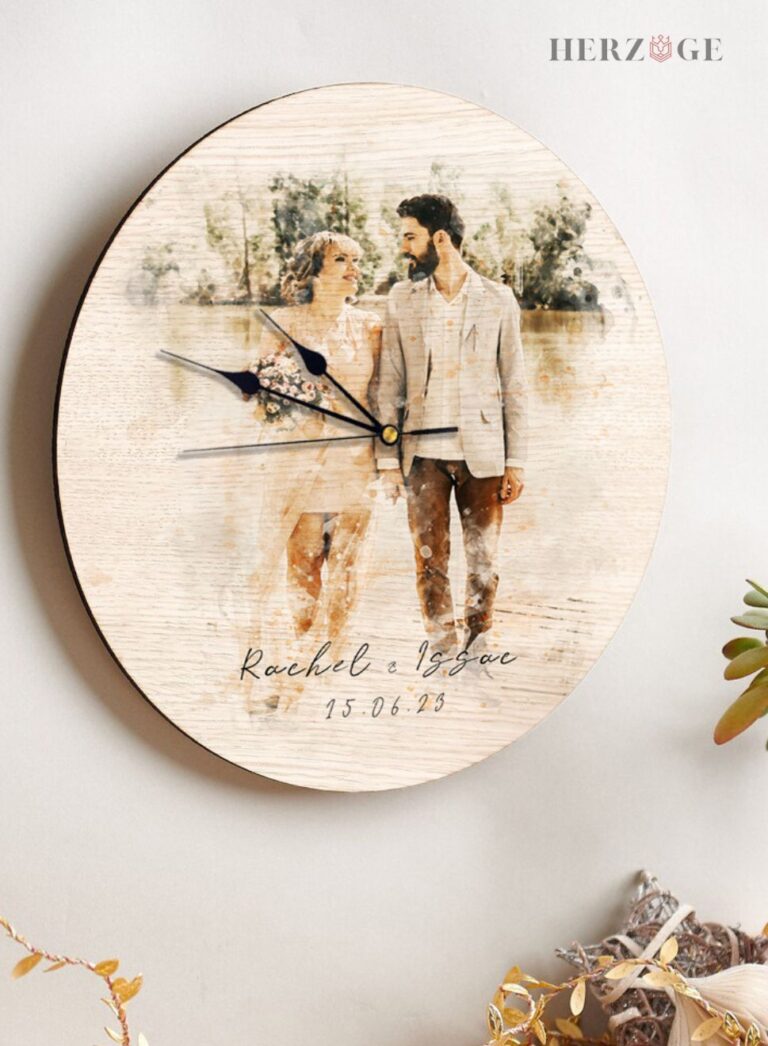 Personalized Wedding Clock Gift | TimelessLove®