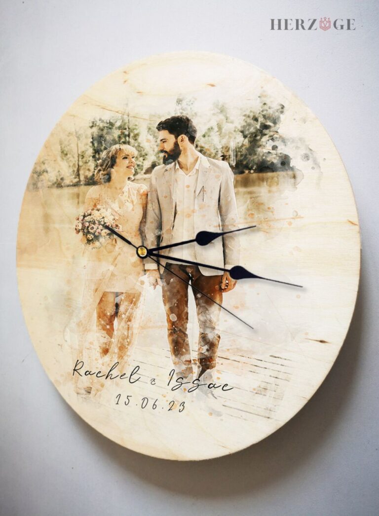 Personalized Wedding Clock Gift | TimelessLove®