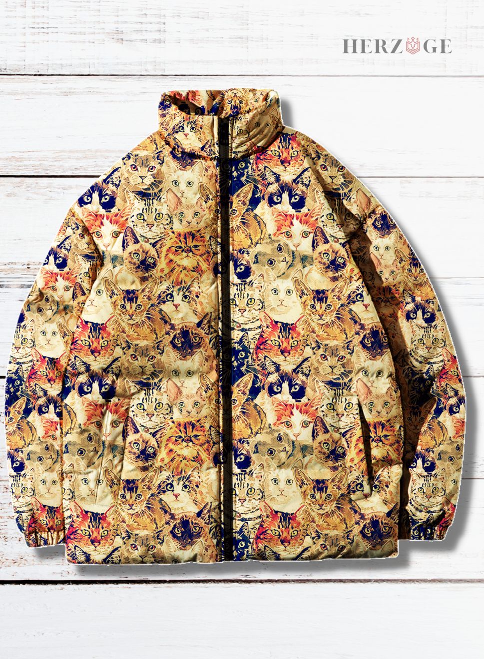 Cat Puffer Jacket | Women Puffer Jacket | Women Winter Coat | Women Vintage Jacket | Women Winter jacket | gifts for cat mom | cat lover gifts | 90s Puffer Jacket | Retro Puffer Jacket | Women Retro Jacket | Cat Print Jacket | Cat Print Coat | Cat Lover Clothes | 80s Puffer Jacket | Women Vintage Jacket | cat mom gifts | cat mom | gift for cat lover | Vintage Puffer Jacket