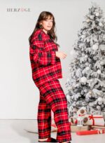 Christmas Plaid Pajamas for Family with Dog