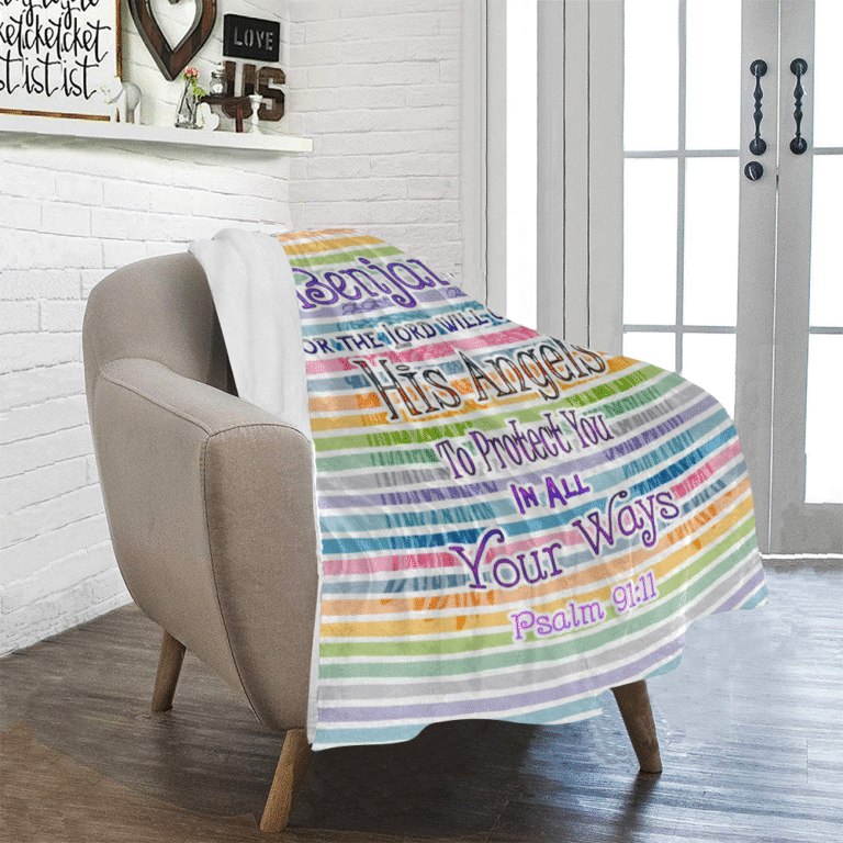 Personalized Scripture Baby Blanket 30"x40"