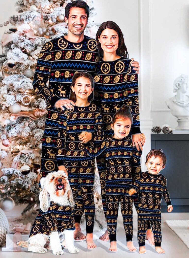 Steelers Christmas Pajamas for Family