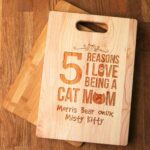 Cat Mom Cutting Board
