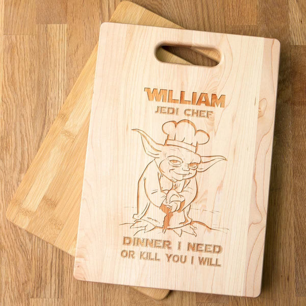 yoda cutting board star wars cutting board | star wars chopping board | personalized star wars gifts | yoda cutting board